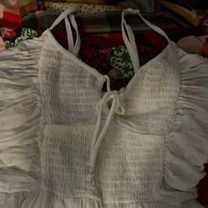 Aerie white Romper in size small